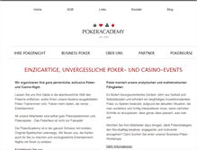 Tablet Screenshot of pokeracademy.ch